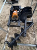 New wolverine auger with 2 bits