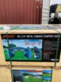 New Diggit 20x30 Metal Car Port with sides