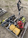 Ryobi Set with Pressure washer,small gas tiller with air tank