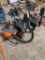 2-Ridgid Saw Horses & 2 Dewalt Clamps & Rigid Shop vac