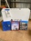 Sony PS4 gold with Controller Power cords & 3 guns