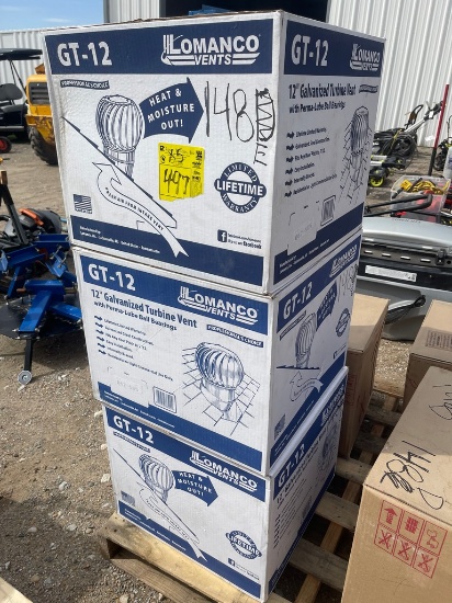 3-12" Galvinized Turbine Vent