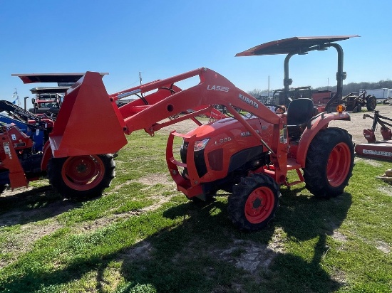 Kubota L3301 4WD Diesel 307Hrs HST With Front Attach & Bucket,Runs & Operates