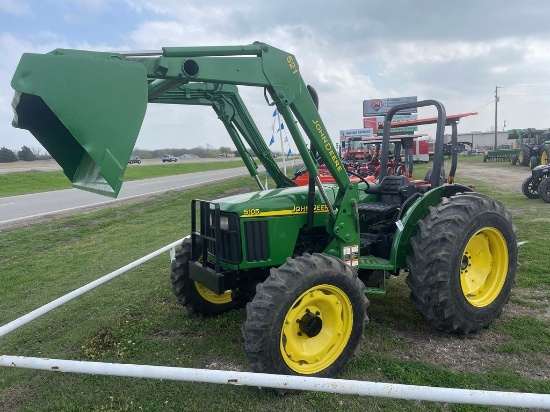 John Deere 5105 4x4 field ready 3400 hrs with loader runs & operates