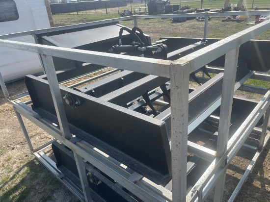 New 6' Quick Attach 2 Row Grader with Hydraulic Rippers