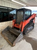 Kubota SVL 75-2 Skid Steer Pr-Def 965 hrs. Rusn & Operates Closed cab AC/Heat, Hydraulic quick relea