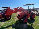 Kubota L3301 4WD Diesel 307Hrs HST With Front Attach & Bucket,Runs & Operates