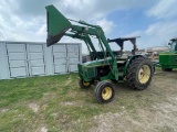 John Deere 5300 2WD with loader runs & operates
