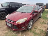 2014 Ford Focus 4 door Maroon 153K Runs & drives AC/Heat Clean Title