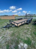 New 77x16 Utility trailer with bulldog hitch,heavy duty ramp