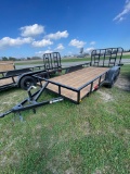 New 77x16 Utility trailer with bulldog hitch,heavy duty ramp