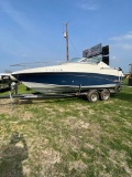 1992 Crowline 21' New 350 Motor Runs with Chaparral Tandem Axle trailer new Tires, Boat has title Tr