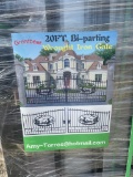 20' Bi-Parting Wrought Iron Entry Gate