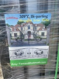 20' Bi-Parting Wrought Iron Entry Gate