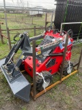 2024 EG380 Mini skid Wheel Loader 23HP Gas Engine