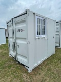 7' Storage container with side door & window