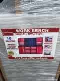 Steelman 18 Drawer Work bench red
