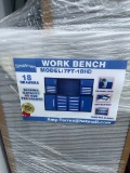 Steelman 18 Drawer Work Bench Blue