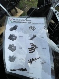 9-Piece Mini Excavator Attachment set