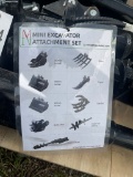 9-Piece Mini Excavator Attachment set
