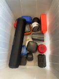 Tote Full of Blue tooth Speakers