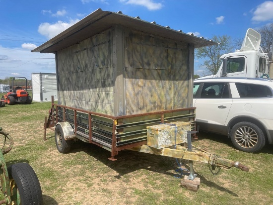 6"3"x11 Utility Trailer with deer Stand 6'x10'