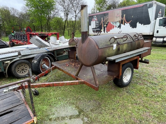 Bumper Pull BBQ pit