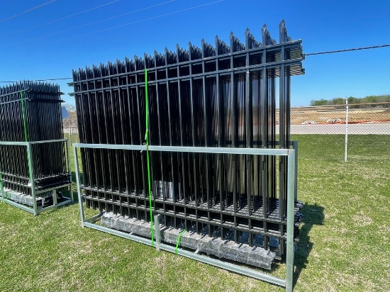 20 Pcs 10x7 Fence Panels,21 Pcs Post with connectors, Galvanized Steel