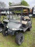 EZ Go Golf Cart New Seat & Wood Lifted, Tires and wheels, sound bar LED Lights