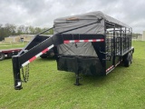 6x20 trailer, redone,led lights,7K azles new tarp bill of sale escape gate