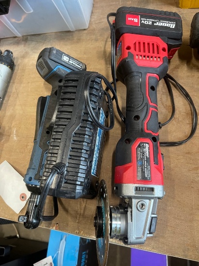 Hercules 3/8 20V Ratchet Wrench & Bauer 20V Grinder