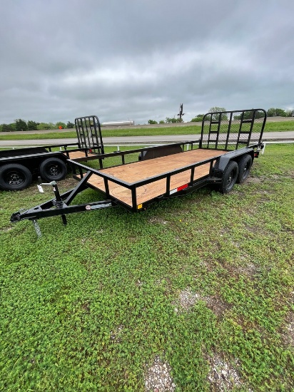 2024 J&C 77x16 Utility Trailer with Gate