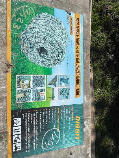 20 rolls Barb wire & 41 post