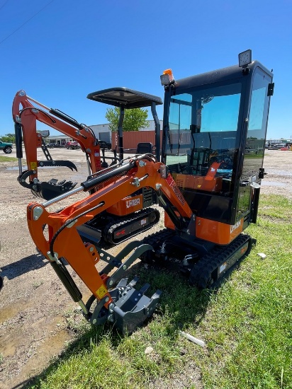 2024 AGT LH13R Mini Excavator Closed Cab 420cc Gas Engine