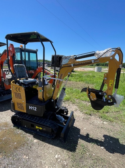 2024 AGT Model H12 Mini Excavator 13.5 B&S Gas Engine