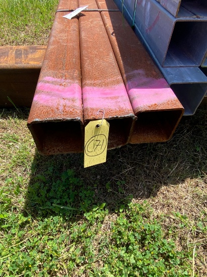 4" Sq tubing 3/16" 3 pcs @ 180" 45 ft.
