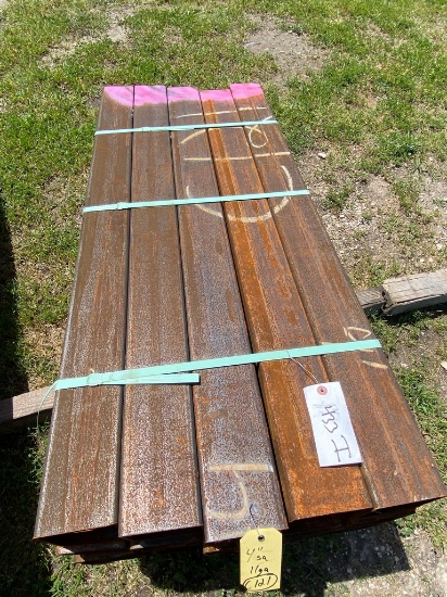 4" Sq. Tubing 11 ga. 20 pcs @ 48' 80ft.