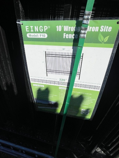 220' 10' Wrought Iron Fence with Hardware