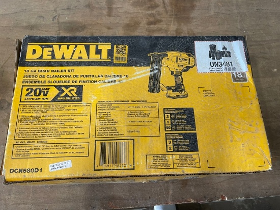 Dewalt 20V 18Ga Brad Nailer