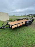 2024 J&C 77x16 Utility Trailer with Gate