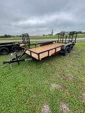 2024 J&C 77x16 Utility Trailer with Gate