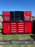 16 Drawer Red tool Box with key