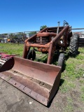 Massey Ferguson Model 65 Diesel Tractor with loader attach runs has hydraulic leak