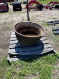 Large cast iron pot