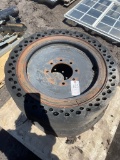 3-31-10,5 solid Bobcat tires & rims