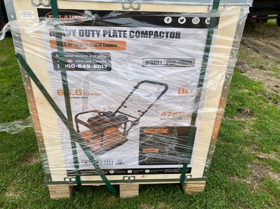 New Paladin Heavy Duty Plate Compactor Model#PLD-PC90 6.5HP