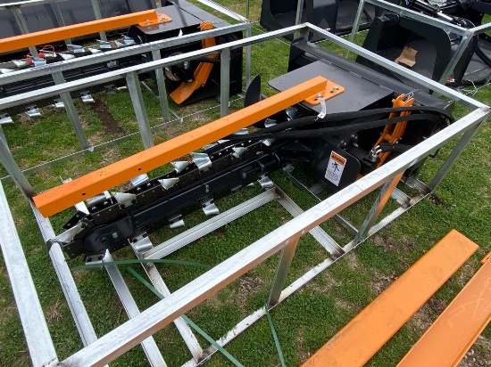 New Wolverine Quick Attach Skid Steer Trencher 48" Model# TCR-12-48H