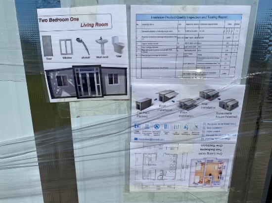 New 2 bed,1 living room,Bathroom,shower,expandable house