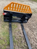 New Wolverine Quick Attach Pallet Fork Hydraulic Adjustable 48