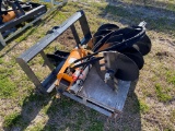 New Wolverine Quick Attach Skid Steer Auger Drive & Bit Attachment, 12